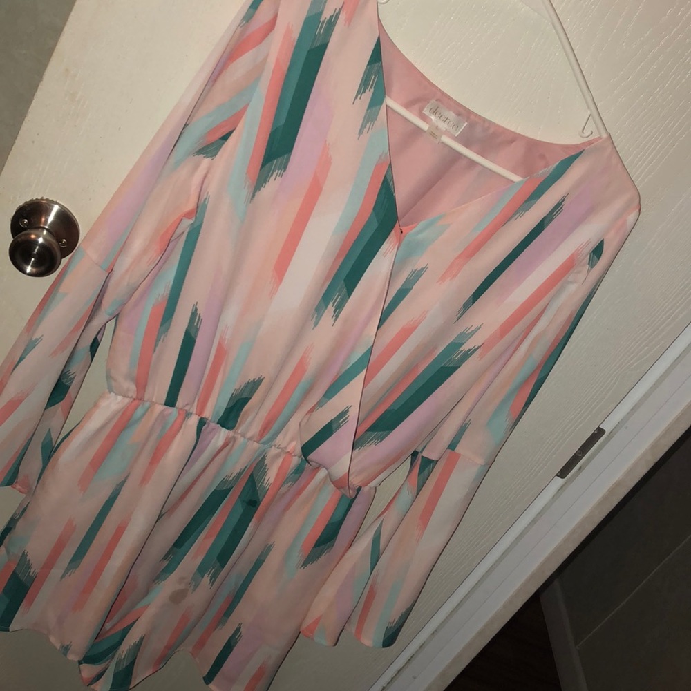 Large Decree Patterned Romper